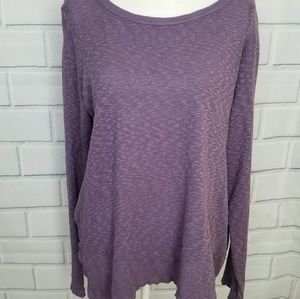 Anthropologie Thermal mix  Tunic Purple sz Large